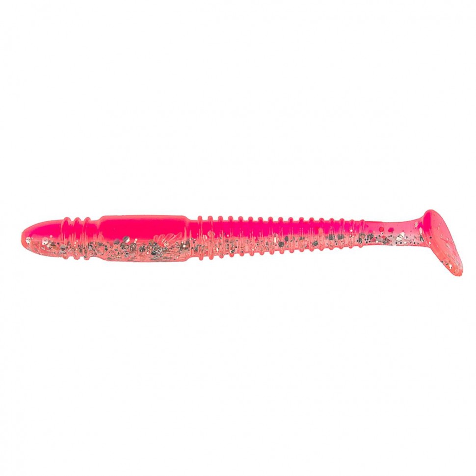 Виброхвост Helios Minoga 3,75"/9.5 см, цвет Silver Sparkles & Pink 5 шт HS-17-035 , 